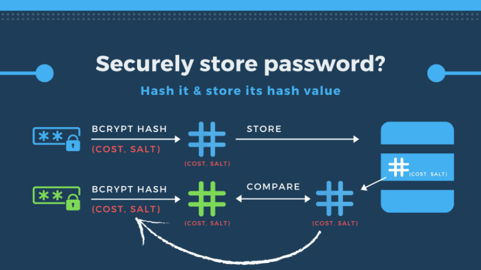 Secure User Passwords in a Database